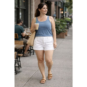 J. Crew Womens 12 Cotton Tailored Shorts Front Slash Pockets White Summer Casual